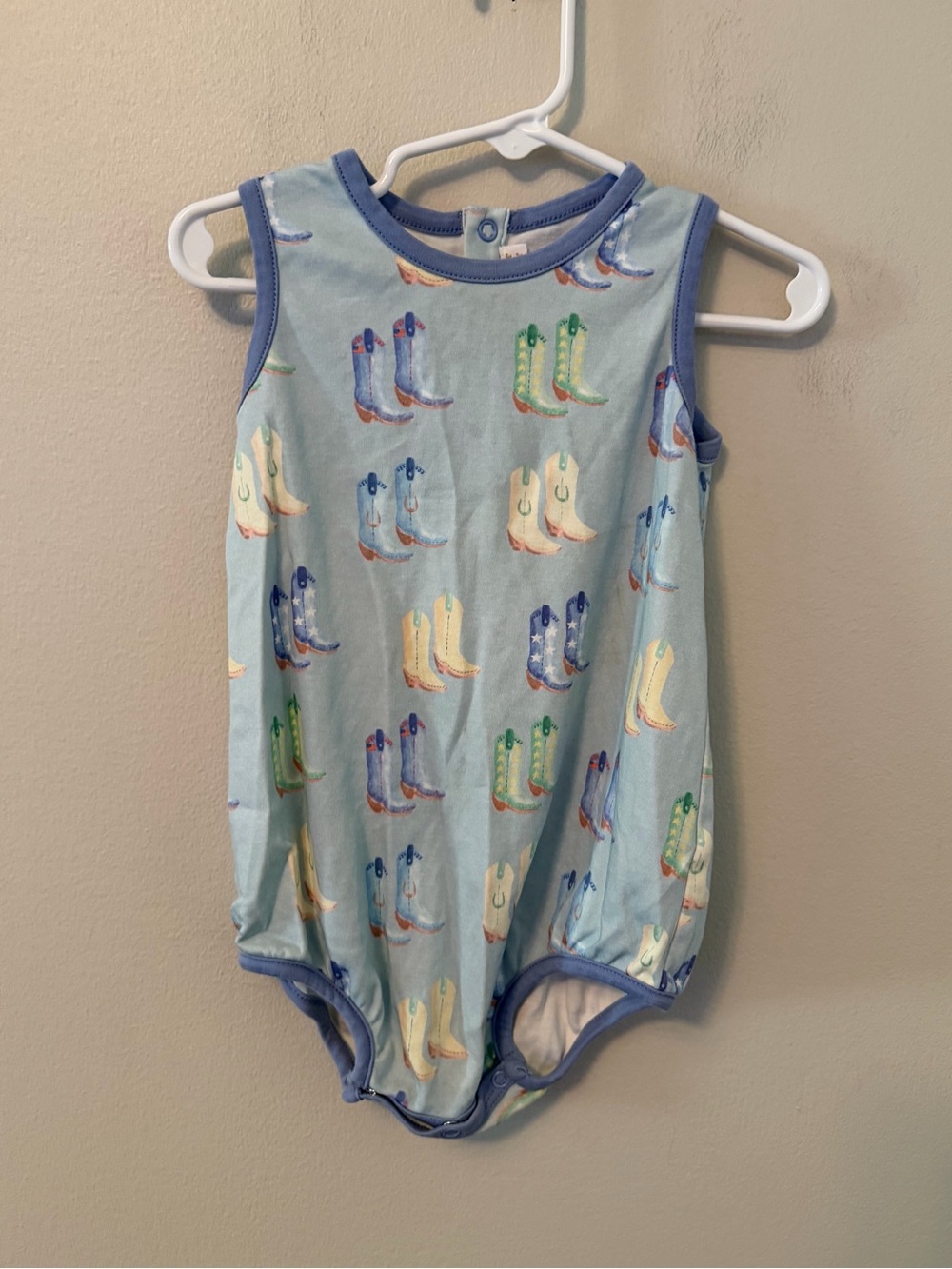 The Beaufort Bonnet Company Light Blue Cowboy Boots Bubble